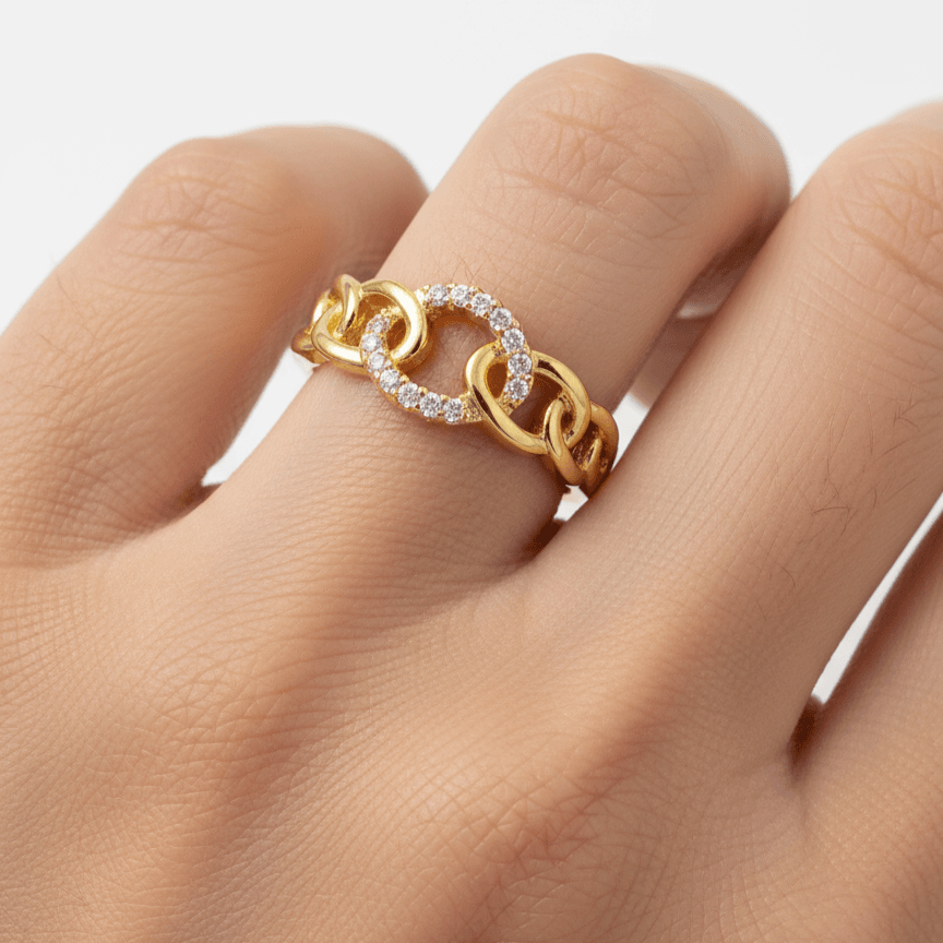 Aurora Infinity Link Ring