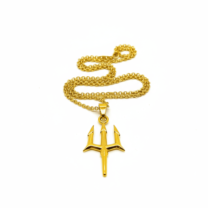 Divine Trident Gold Pendant (24 Inch) - Image 5